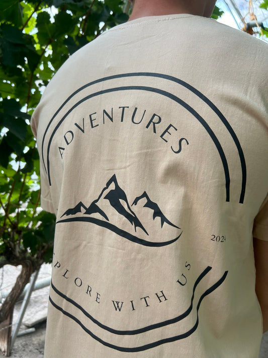 Peak Explorer Tee Beige